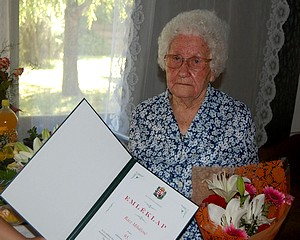 95 éves Rácz Mihályné