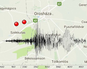 Földrengés Székkutason és Orosházán
