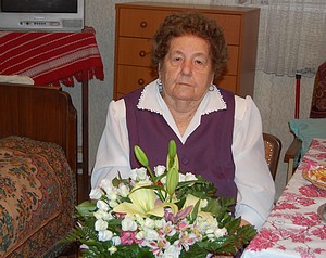 90 éves Gyovai Ferencné
