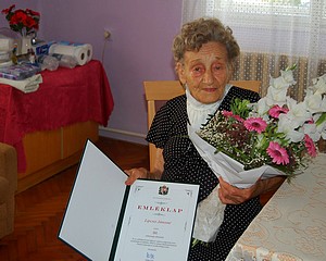 90 éves Lipcsei Jánosné