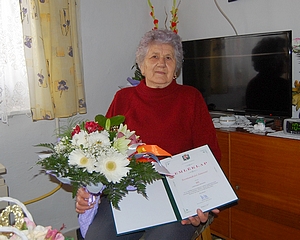 90 éves Szentandrási Jánosné