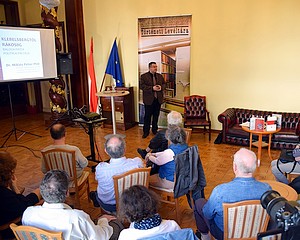 Miklós Péter Balogh páterről tartott előadást Budapesten