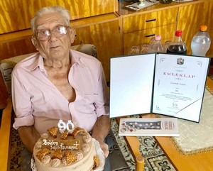 90 éves Csende Lajos