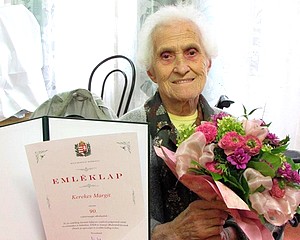 90 éves Kerekes Margit