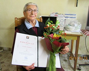 90 éves Asztalos Sándorné