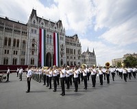 A Helyőrségi Zenekar a budapesti fesztiválon