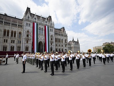 A Helyőrségi Zenekar a budapesti fesztiválon