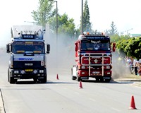 Kamionos gyorsulási versenyt rendeztek Szegeden