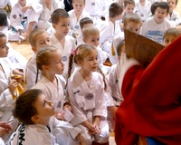 A taekwondosokhoz is eljött a Mikulás