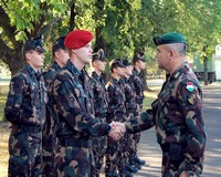 Kilenc új tiszt a vásárhelyi helyőrségnél