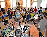 Gyermek sakkverseny a Németh Lászlóban 