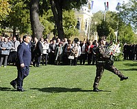 Aradi vértanúk - Hódmezővásárhelyen koszorúzott Orbán Viktor
