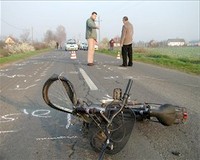 Kerékpáros baleset Vásárhely határában